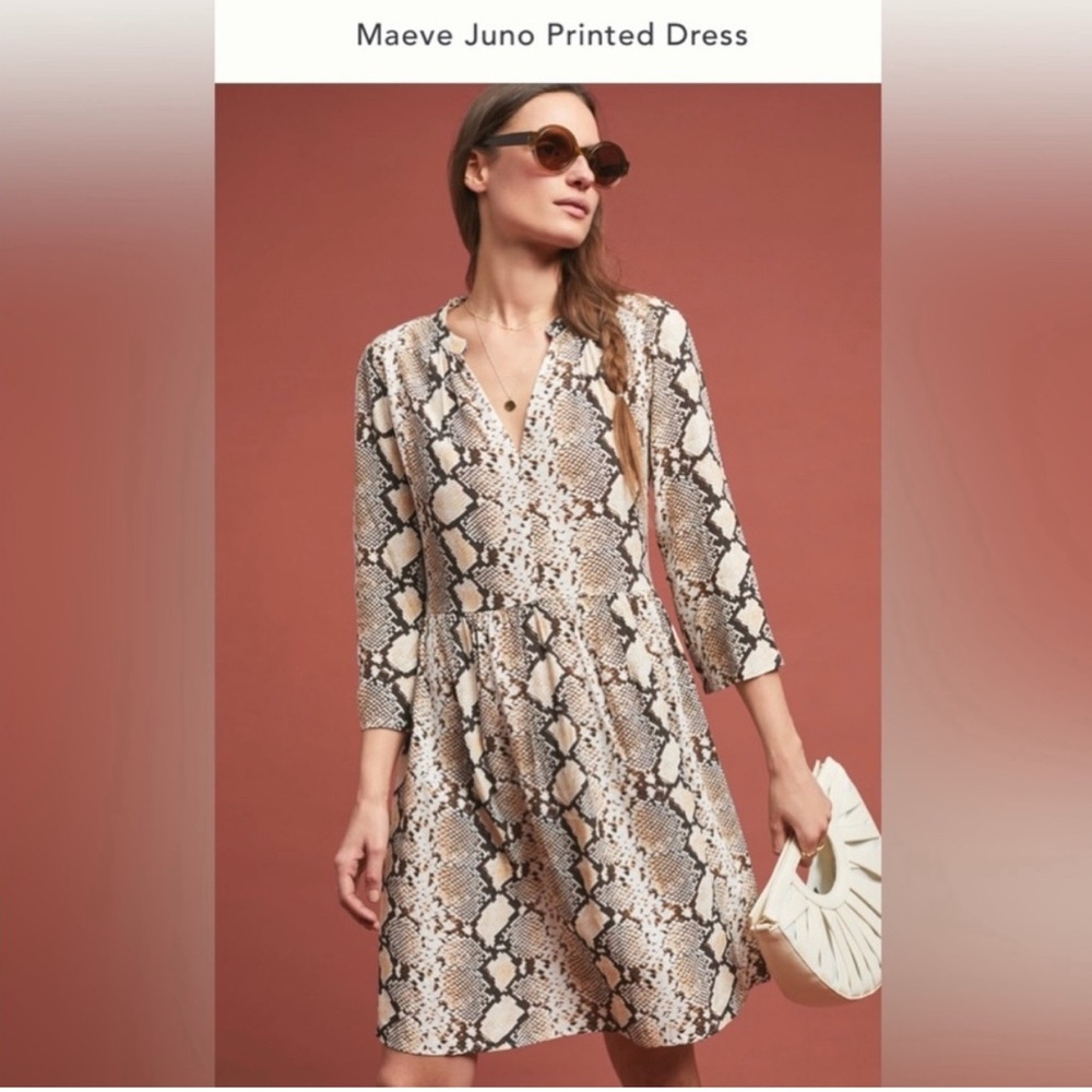 Maeve V-Neck  Dress Size Small
